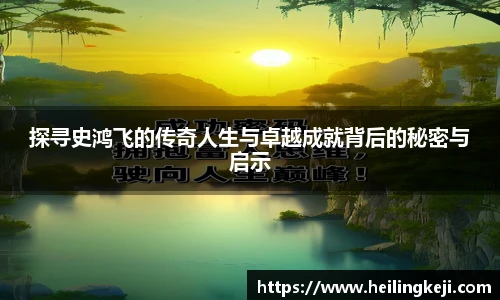 yy易游探寻史鸿飞的传奇人生与卓越成就背后的秘密与启示